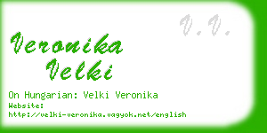 veronika velki business card